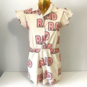 HUGO LOVES TIKI Women Youth RAD Romper Organic S